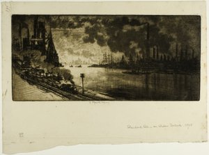Standard Oil, Staten Island af Joseph Pennell