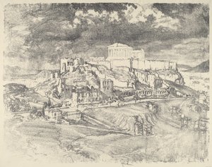Storm bag Akropolis af Joseph Pennell