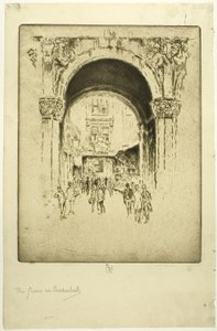 Svanen i Leadenhall af Joseph Pennell