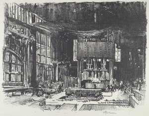 Akolyterne forbereder krigsgudens alter af Joseph Pennell