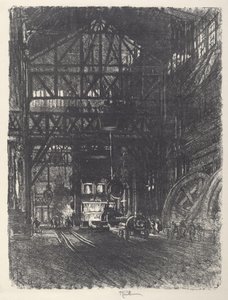 The Armour Plate Press, 1917. af Joseph Pennell
