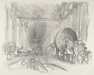 Krigsbasilikaen, 1916. af Joseph Pennell