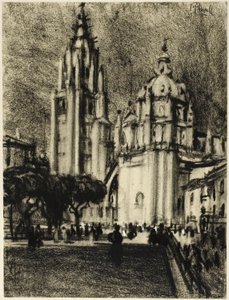 Katedralen, Toledo af Joseph Pennell