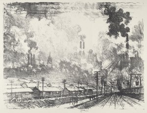 Kulminen, 1916. af Joseph Pennell