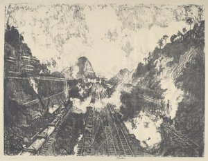 The Cut, der ser mod Ancon Hill af Joseph Pennell
