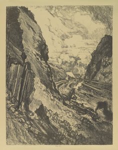 Snittet mod Culebra af Joseph Pennell