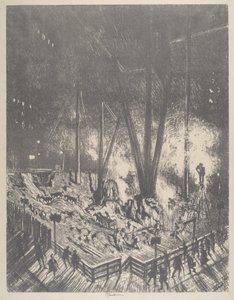 Fundamenterne, bygger en skyskraber af Joseph Pennell