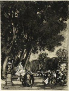 Øens have, Aranjuez af Joseph Pennell