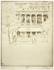Garrick Teatret af Joseph Pennell