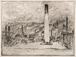 Den Store Skorsten, Bradford af Joseph Pennell