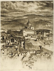 Hospice Saint John, Toledo af Joseph Pennell