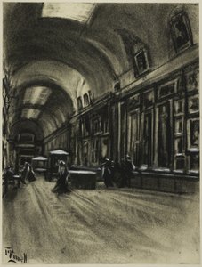 The Long Gallery, Prado af Joseph Pennell