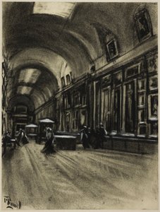 The Long Gallery, Prado af Joseph Pennell