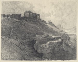 Templerne på væggen, Girgenti af Joseph Pennell