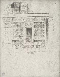 Tobaksbutikken, 1903. af Joseph Pennell