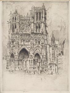 Vestfronten, Amiens af Joseph Pennell