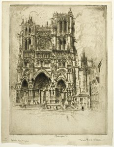 Vestfronten, Amiens af Joseph Pennell