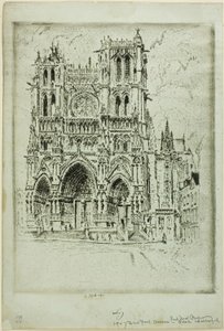 Vestfronten, Amiens af Joseph Pennell