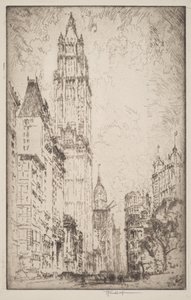Woolworth-bygningen af Joseph Pennell