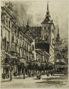 Zocodover, Toledo af Joseph Pennell