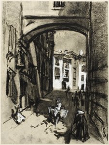 Toledo, Street of the Arch af Joseph Pennell
