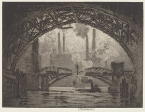 Under broerne, Chicago af Joseph Pennell