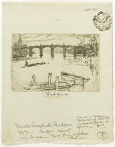 Vauxhall Bridge af Joseph Pennell