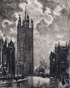 Victoria Tower af Joseph Pennell