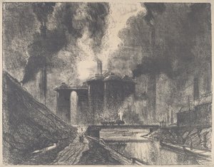 Work Castles, Wolverhampton, 1912. af Joseph Pennell