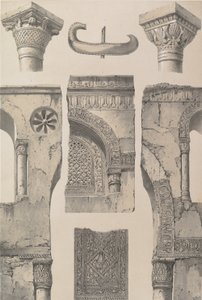 13. Detaljer, moskeen i Ibn Toûloûn, 1843. af Joseph Philibert Girault De Prangey