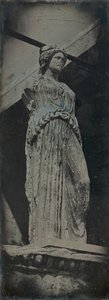 Caryatid, Erechtheion, Athen, 1842. af Joseph Philibert Girault De Prangey