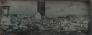 Ruiner og forgrund, Akropolis, Athen, 1842. af Joseph Philibert Girault De Prangey
