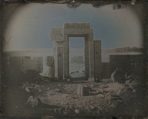 Horus-templet, Edfu, 1842-44. af Joseph Philibert Girault De Prangey