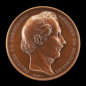 Charles de Brouckère, 1796-1860, borgmester i Bruxelles 1848 [forside], 1854. af Joseph Pierre Braemt
