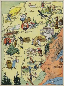 France-Compte (farvelitografi) af Joseph Porphyre Pinchon