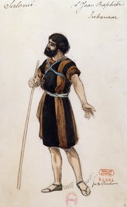 Giovanni Battista til Salome af Richard Strauss (1864-1949), opført på Opera Garnier i Paris den 3. maj. af Joseph Porphyre Pinchon