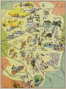 Orleans-Berry (farvelitografi) af Joseph Porphyre Pinchon