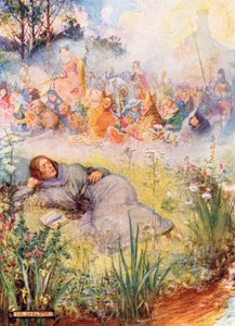 William Langland drømmer en vidunderlig drøm af Joseph Ratcliffe Skelton
