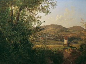 Udsigt over Pöggstall af Joseph Rebell