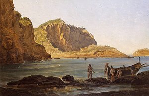 Posillipo (olie på panel)