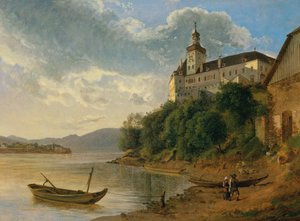 Persenbeug Slot mod nordvest af Joseph Rebell
