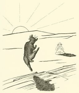 Old Man Kangaroo (gravering) af Joseph Rudyard (after) Kipling