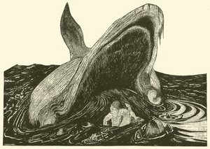 Hvalen, der sluger sømanden (gravering)