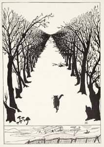 The Cat that Walked by Himself, illustration fra 