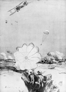 Fly, der leverede ammunition til den britiske frontlinje, Første Verdenskrig, 1914-1918 1926 af Joseph Simpson