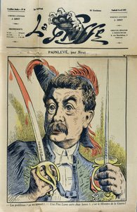 Portræt af den franske matematiker og politiker Paul Painleve (1863-1933) karikatur af Sirat dan "La Griffe"" fra 1917.
