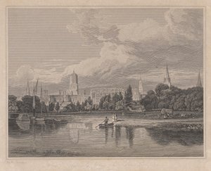 syd Udsigt over Christ Church osv. fra engene... af Joseph Skelton