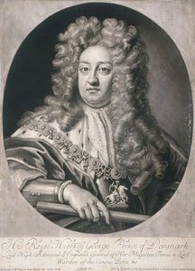 Ovalt portræt af George, Prins af Danmark, 1704