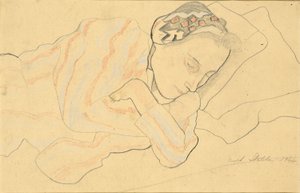 Portræt af Clara Fasano af Joseph Stella