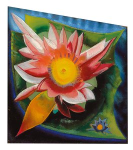 The Water Lily, ca. 1924 (olie på glas)